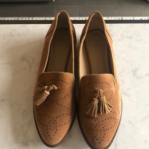 Joes brown loafers with tassels